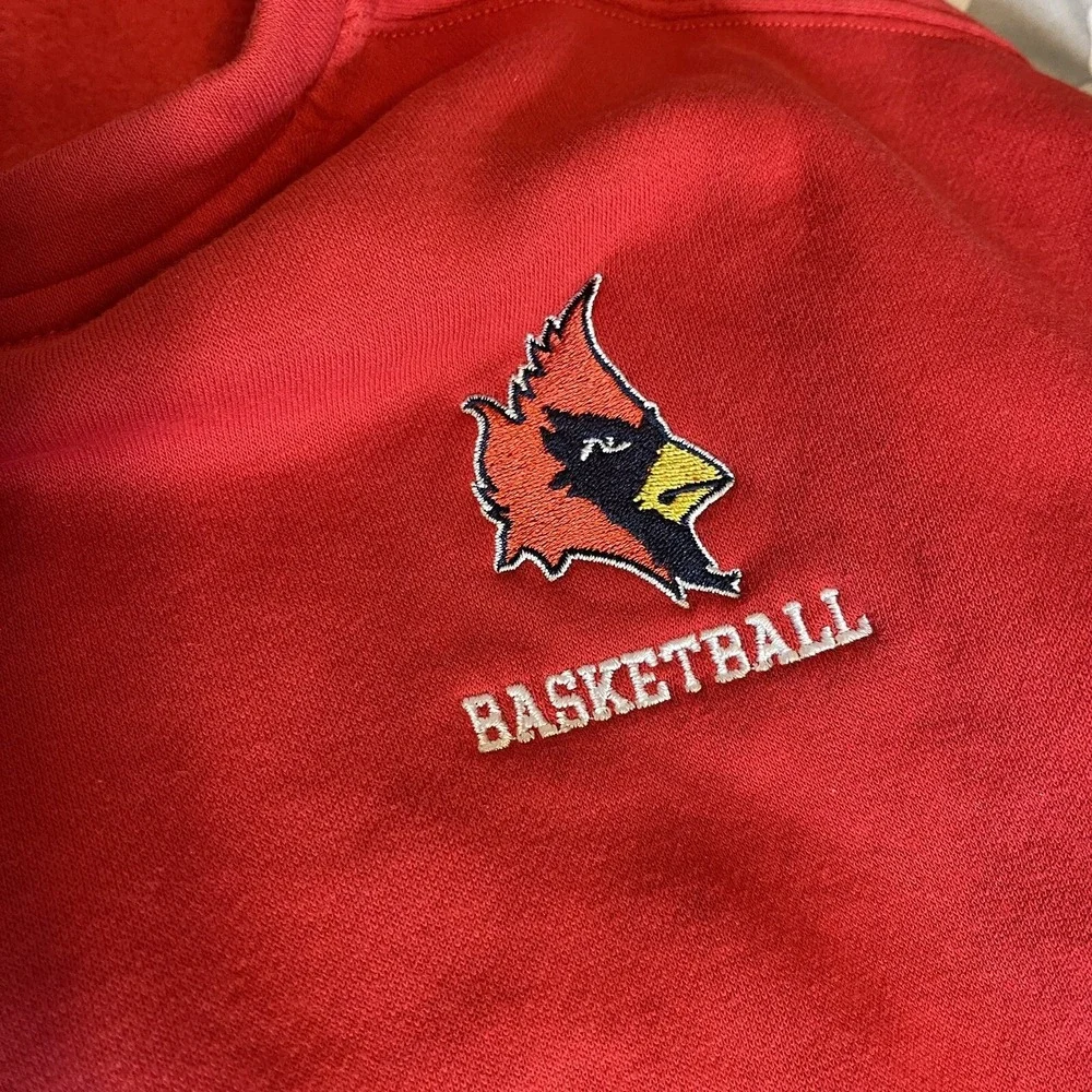 Nike Sweatshirt Women's Large Cardinal Basketball Red Gray‎ Louisville